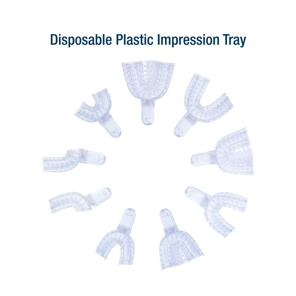 Chinese factory plastic dental impression tray disposable impression trays dental