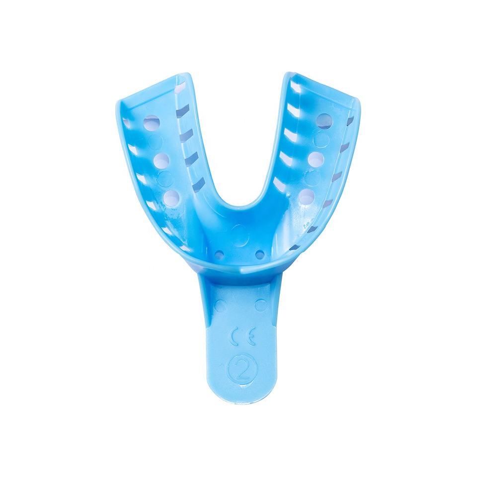 Disposable impression trays blue plastic impression tray ABS dental impression tray