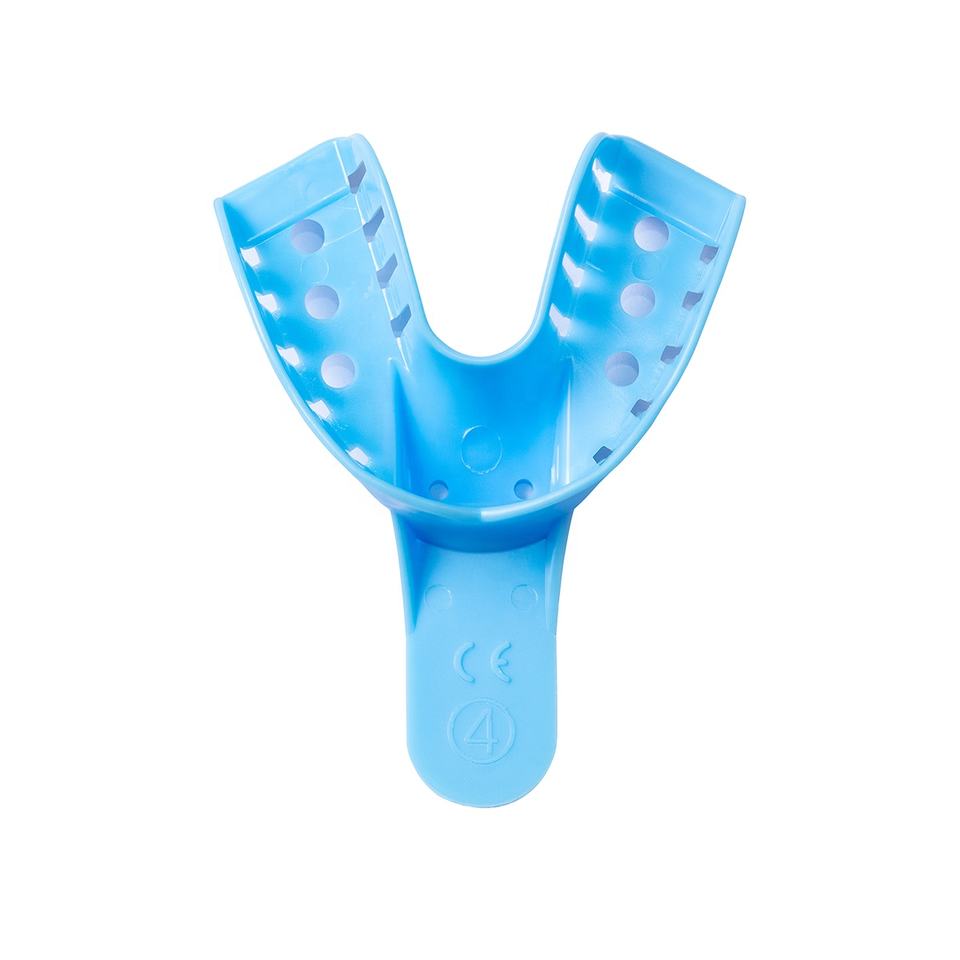 Disposable impression trays blue plastic impression tray ABS dental impression tray