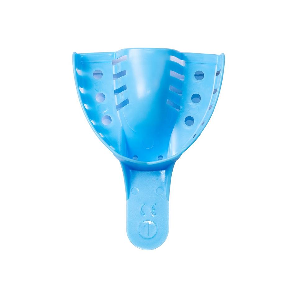 Disposable impression trays blue plastic impression tray ABS dental impression tray