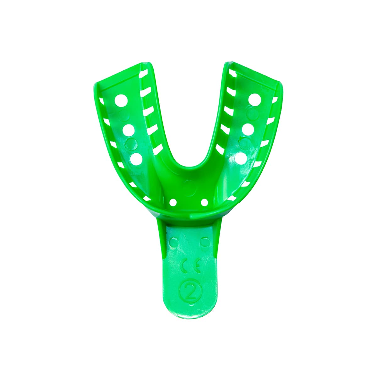 Disposable impression tray green plastic impression tray dental impression tray