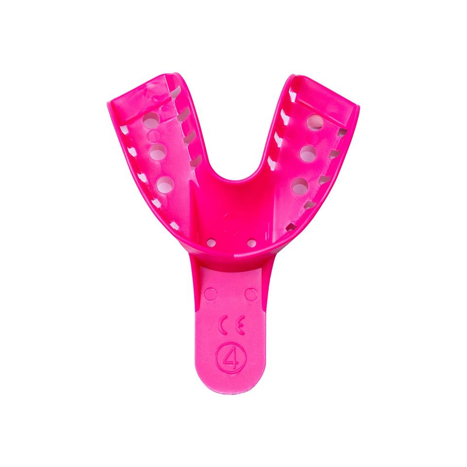 Disposable impression trays pink plastic impression tray dental impression tray