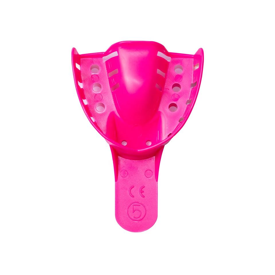 Disposable impression trays pink plastic impression tray dental impression tray