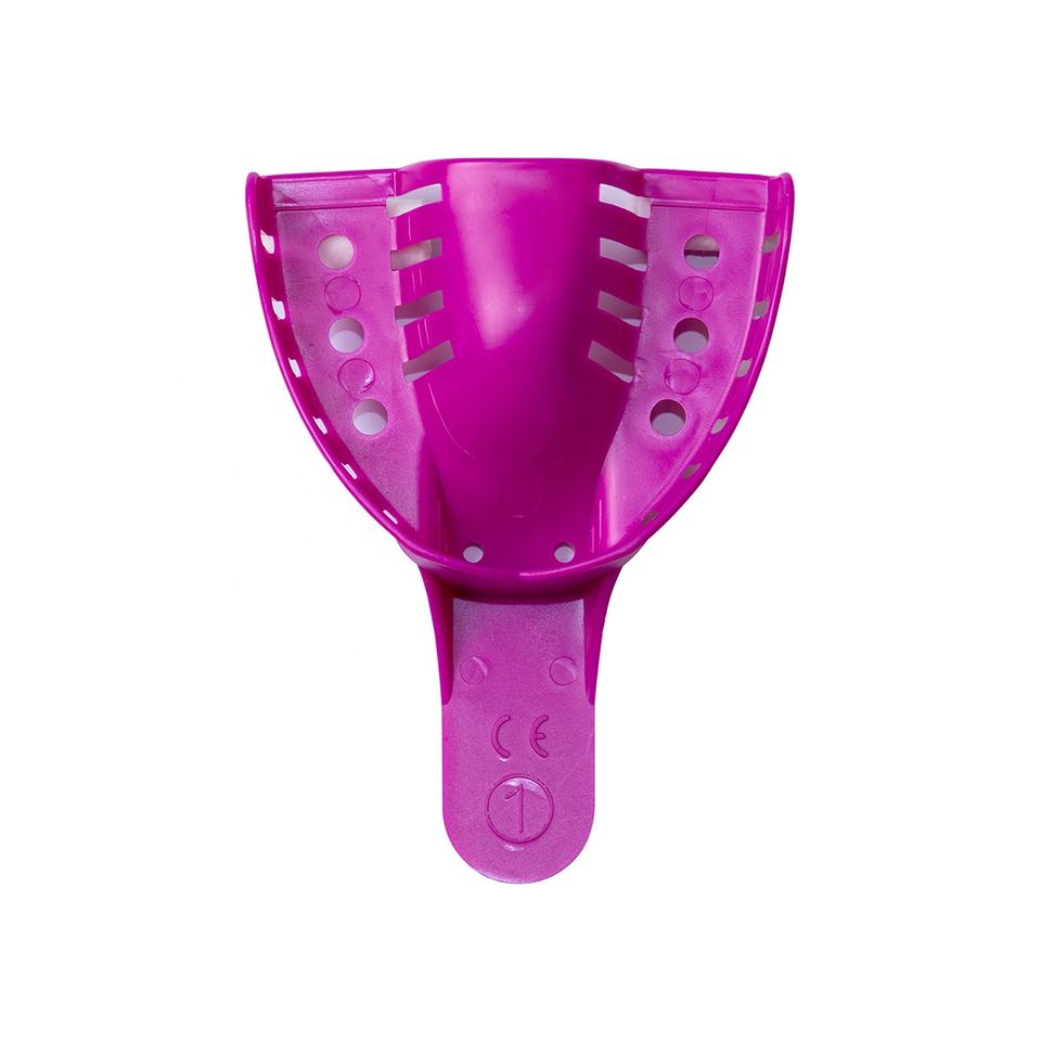 Disposable impression tray purple plastic impression tray dental impression tray