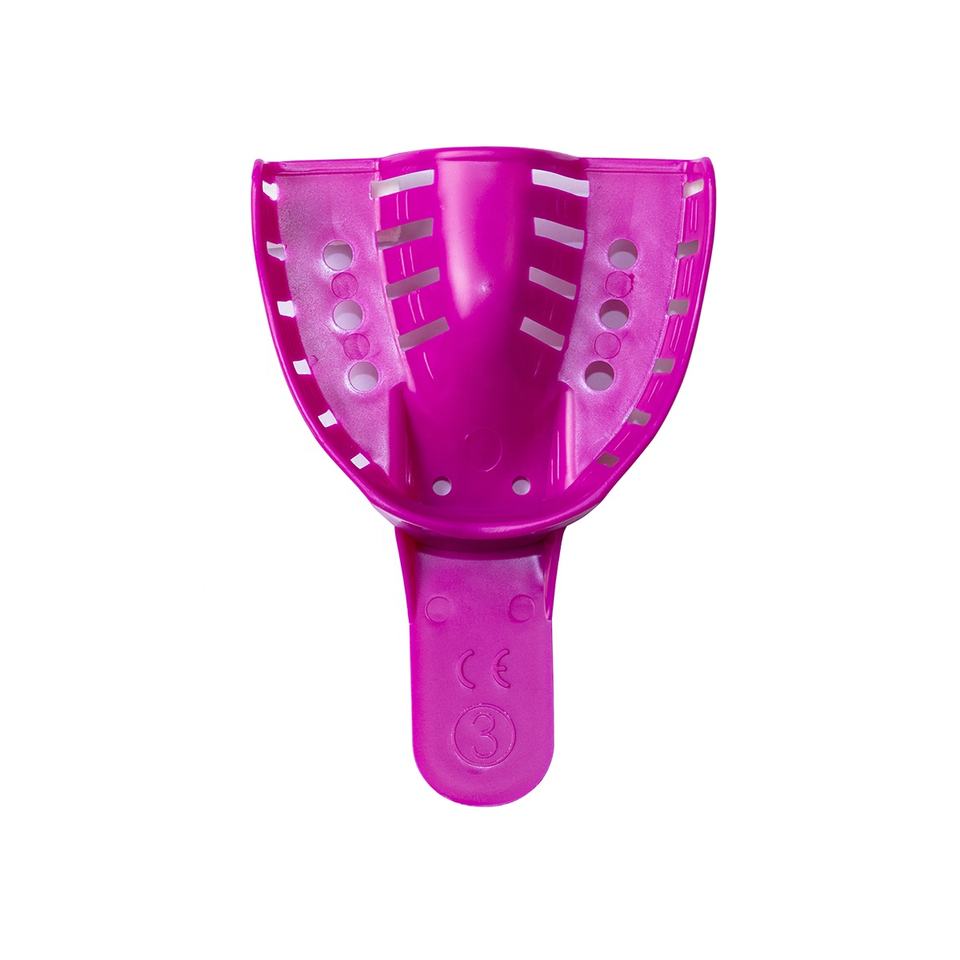 Disposable impression tray purple plastic impression tray dental impression tray