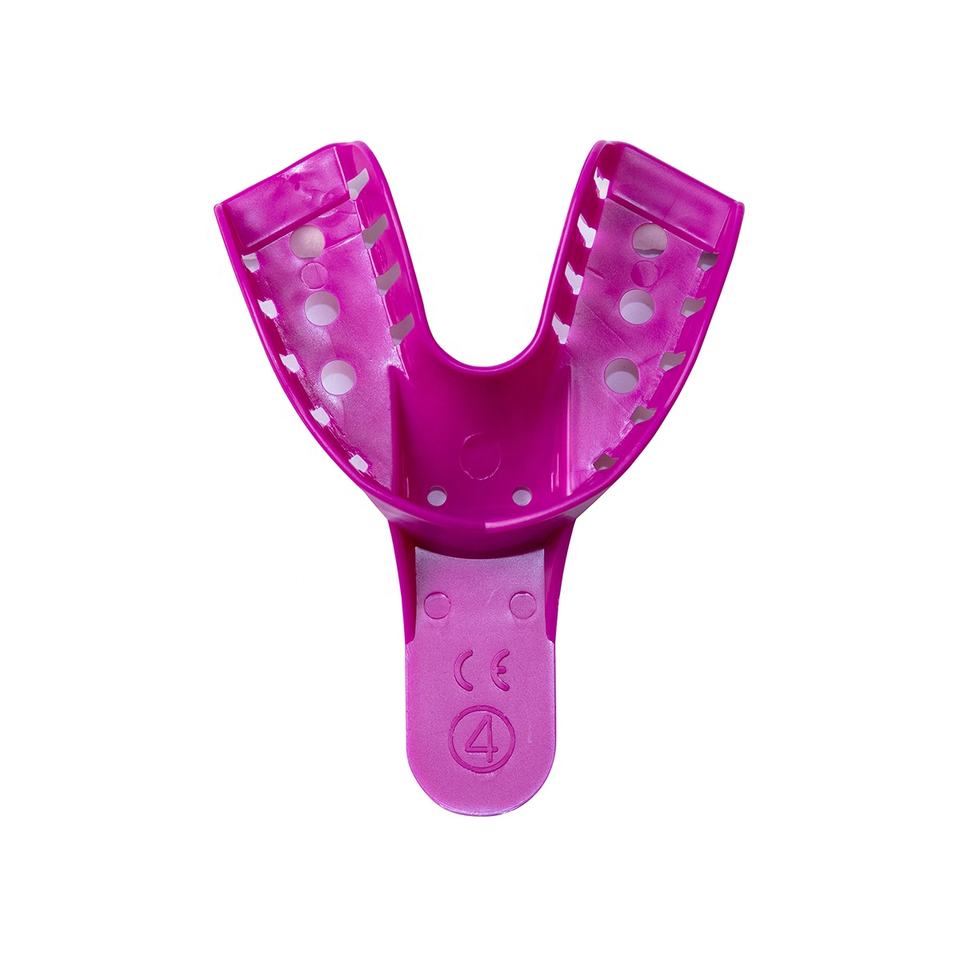 Disposable impression tray purple plastic impression tray dental impression tray