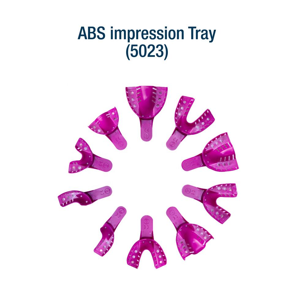 Disposable impression tray purple plastic impression tray dental impression tray