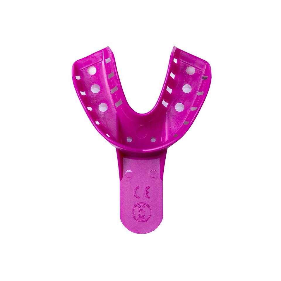 Disposable impression tray purple plastic impression tray dental impression tray