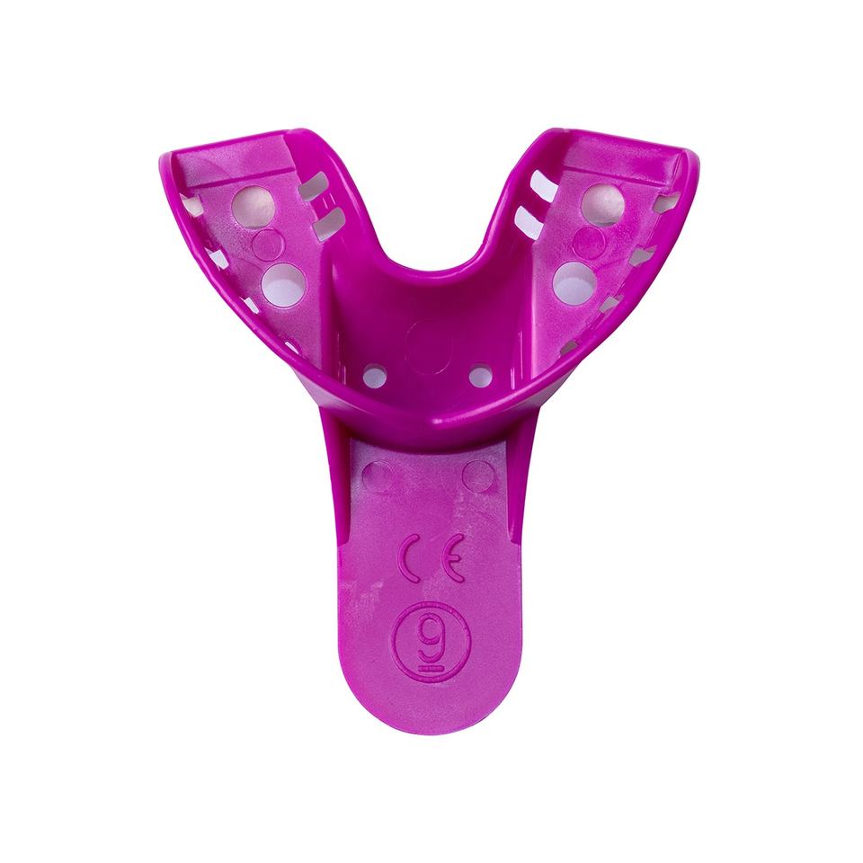 Disposable impression tray purple plastic impression tray dental impression tray